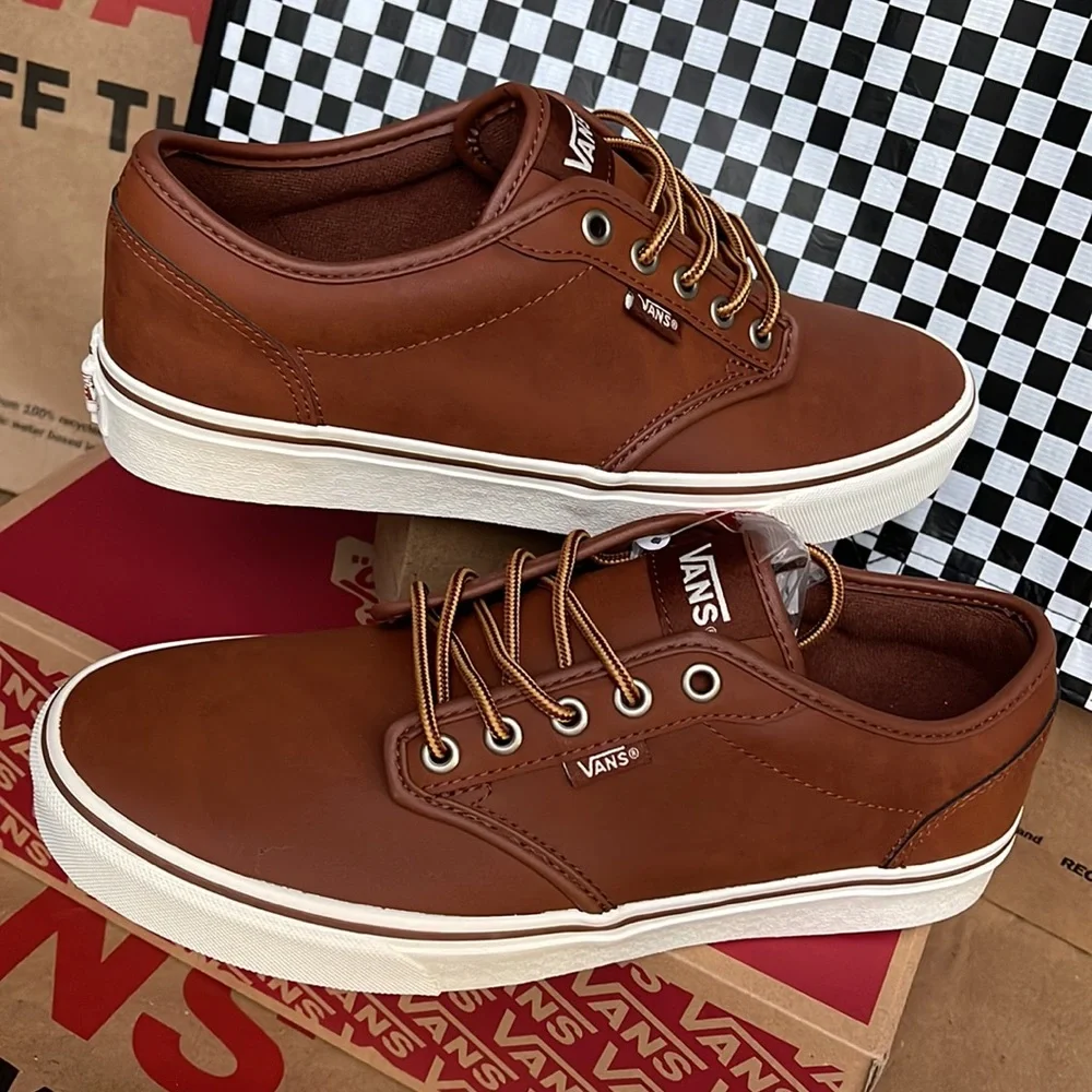 Vans Atwood Leather Brown/Marshmallow Men’s sneakers - Picture 11 of 16